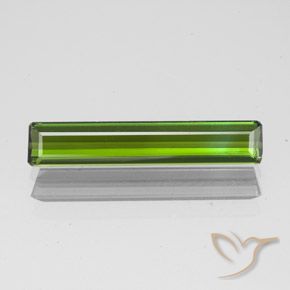 1.45ct Natürlicher gelblich-grün Turmalin, Smaragdschliff, VVS-VS
