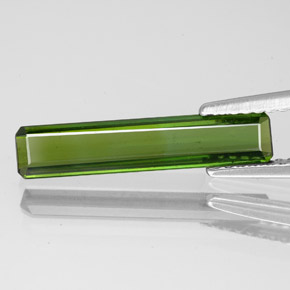 1,51 ctw natürlicher grüner Turmalin, Smaragdschliff, VS