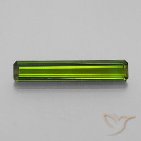 1.62ct Natürlicher Mittelgrün Turmalin, Smaragdschliff, VS-SI