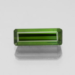 9,17 ctw natürlicher Erdiges Grün Turmalin, Smaragdschliff, SI