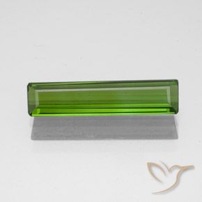 1.24ct Natürlicher Algengrün Turmalin, Smaragdschliff, VS