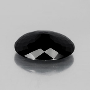4,31 ctw natürlicher schwarzer Turmalin, Oval Schliff, Lichtundurchlässig