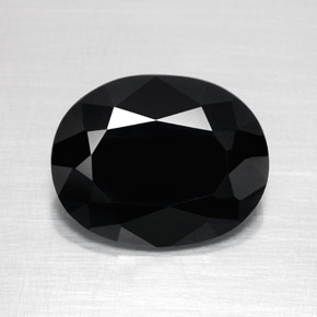 2,82 ctw natürlicher schwarzer Turmalin, Oval Schliff, Lichtundurchlässig