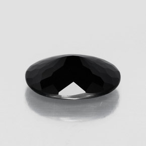 2,82 ctw natürlicher schwarzer Turmalin, Oval Schliff, Lichtundurchlässig