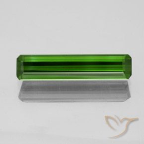1.73ct Natürlicher Mittel-Dunkelgrün Turmalin, Smaragdschliff, VS