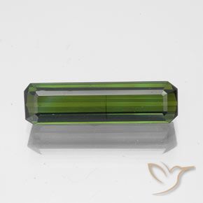 1.71ct Natürlicher tiefgrün Turmalin, Smaragdschliff, SI