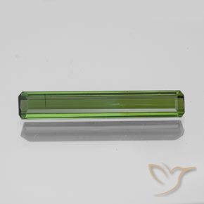 1.47ct Natürlicher Waldgrün Turmalin, Oktagonschliff, SI, Photo A