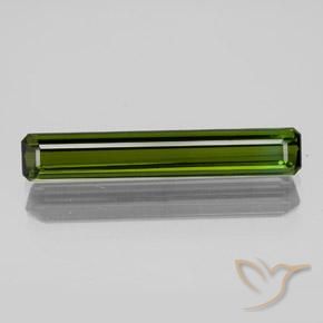 1.80ct Natürlicher dunkelgrün Turmalin, Smaragdschliff, VVS-VS