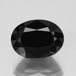 3,69 ctw natürlicher schwarzer Turmalin, Oval Schliff, Lichtundurchlässig