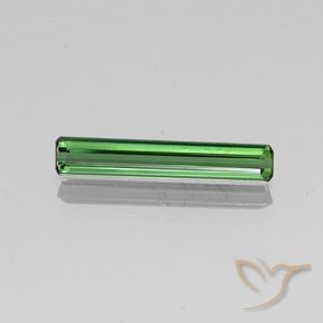 1.38ct Natürlicher Mittelgrün Turmalin, Smaragdschliff, VS-SI