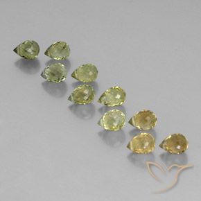 5.74 ct natürliche Mehrfarbig Turmalin-Edelsteine, Briolette, VS-SI
