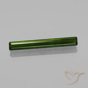 2.65ct Natürlicher dunkelgrün Turmalin, Smaragdschliff, VVS