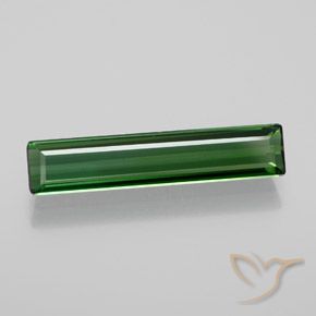 1.72ct Natürlicher Mittelgrün Turmalin, Smaragdschliff, VVS