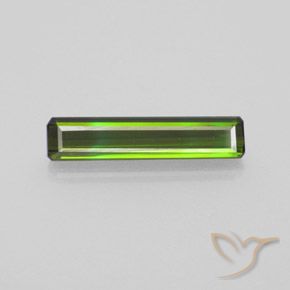 1.81ct Natürlicher Mittelgrün Turmalin, Smaragdschliff, VVS
