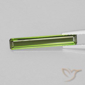 1.25ct Natürlicher Warmes Grün Turmalin, Smaragdschliff, VVS