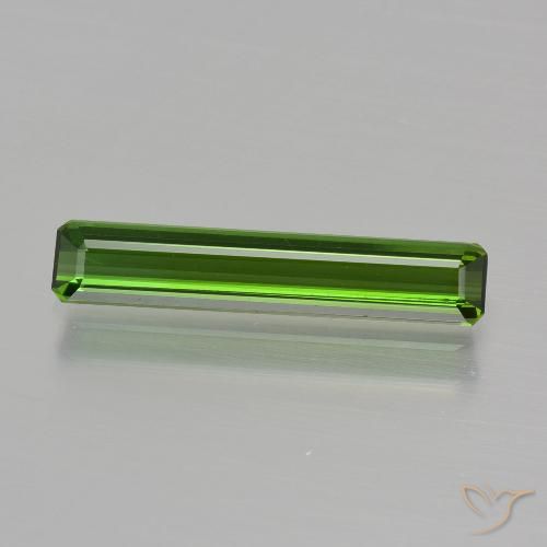 1.05ct Natürlicher Waldgrün Turmalin, Smaragdschliff, VVS-VS