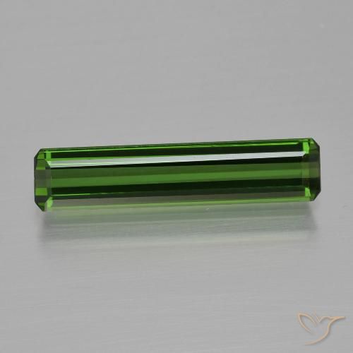 1.62ct Natürlicher Erdiges Grün Turmalin, Smaragdschliff, VVS-VS