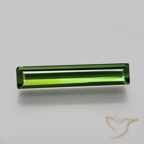 1.58ct Natürlicher Erdiges Grün Turmalin, Smaragdschliff, VVS-VS