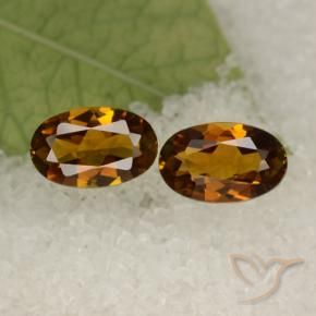 1.74 ct natürliche Mittel-Dunkelbraun Turmalin-Edelsteine, Oval, VVS