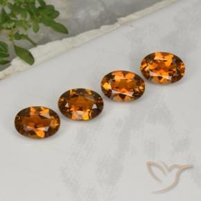 3.04 ct natürliche Tiefes bräunliches Orange Turmalin-Edelsteine, Oval, VVS