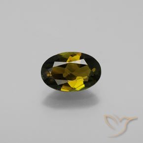 1.27ct Natürlicher Goldenes grünliches Braun Turmalin, Oval, VVS