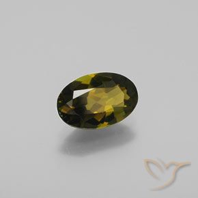 9,17 ctw natürlicher Goldenes grünliches Braun Turmalin, Oval, VVS