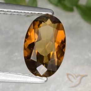 9,17 ctw natürlicher gold-braun Turmalin, Oval, VVS