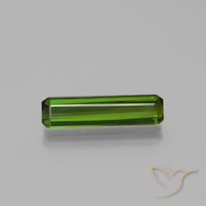 2.16ct Natürlicher Erdiges Grün Turmalin, Smaragdschliff, VS-SI