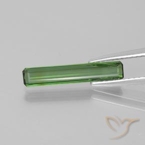 1.15ct Natürlicher Mittelgrün Turmalin, Smaragdschliff, VVS-VS