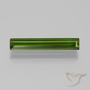 1.43ct Natürlicher tiefgrün Turmalin, Smaragdschliff, VVS