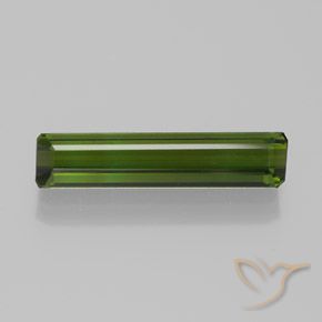 1.84ct Natürlicher Erdiges Grün Turmalin, Smaragdschliff, VVS