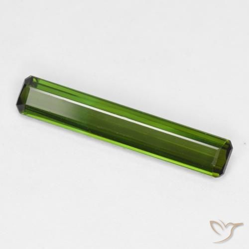 1.26ct Natürlicher Mittelgrün Turmalin, Smaragdschliff, VVS