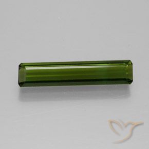 1.55ct Natürlicher tiefgrün Turmalin, Smaragdschliff, VVS-VS