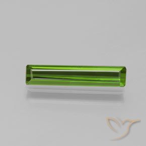1.23ct Natürlicher Mittelgrün Turmalin, Smaragdschliff, VVS-VS