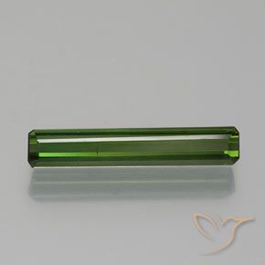 1.38ct Natürlicher dunkelgrün Turmalin, Smaragdschliff, VS-SI