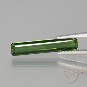 1.45ct Natürlicher dunkelgrün Turmalin, Smaragdschliff, VVS-VS