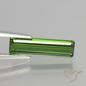 1.39ct Natürlicher Erdiges Grün Turmalin, Smaragdschliff, VVS