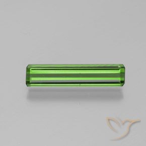1.05ct Natürlicher Mittelgrün Turmalin, Smaragdschliff, VVS-VS