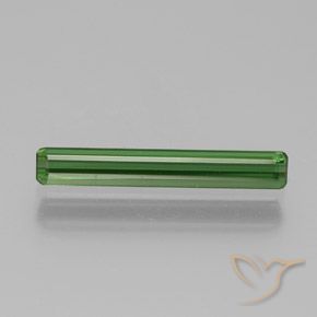 1.08ct Natürlicher Mittelgrün Turmalin, Smaragdschliff, VVS-VS