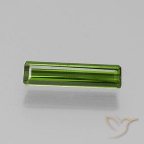 1.17ct Natürlicher Mittelgrün Turmalin, Smaragdschliff, VS-SI
