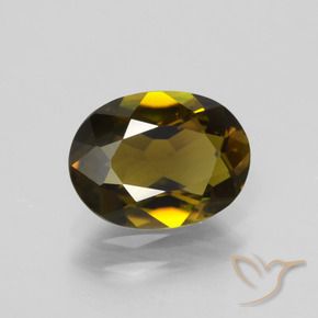 9,17 ctw natürlicher Tiefes Goldbraun Turmalin, Oval, VS