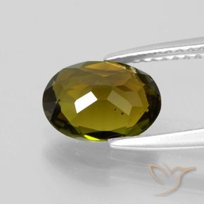 9,17 ctw natürlicher Tiefes Goldbraun Turmalin, Oval, VS