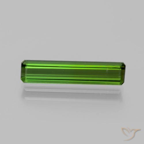 1.71ct Natürlicher tiefgrün Turmalin, Smaragdschliff, VVS-VS