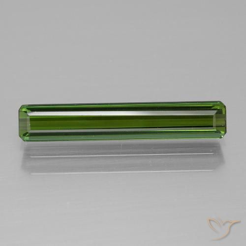 1.44ct Natürlicher Erdiges Grün Turmalin, Smaragdschliff, VVS