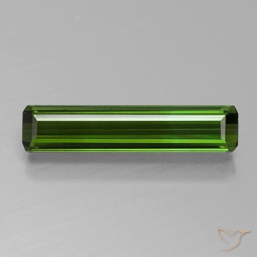 1.60ct Natürlicher Erdiges Grün Turmalin, Smaragdschliff, VVS