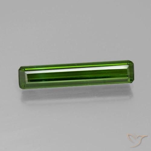 1.88ct Natürlicher dunkelgrün Turmalin, Smaragdschliff, VS-SI