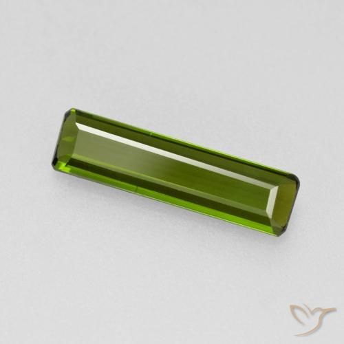 1.05ct Natürlicher Algengrün Turmalin, Smaragdschliff, VVS