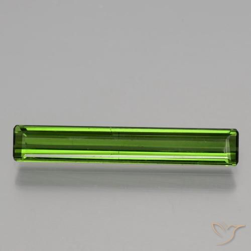1.43ct Natürlicher Mittelgrün Turmalin, Smaragdschliff, VS