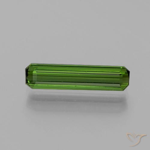 1.19ct Natürlicher Mittelgrün Turmalin, Smaragdschliff, VVS-VS