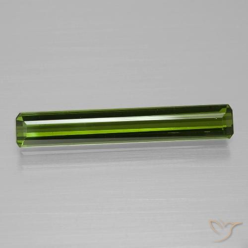 1.59ct Natürlicher dunkelgrün Turmalin, Smaragdschliff, VS
